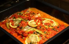 Portuguese Baked Fish with Herbs and Garlic Recipe