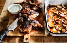 Portuguese Roasted Chicken with Potatoes Recipe