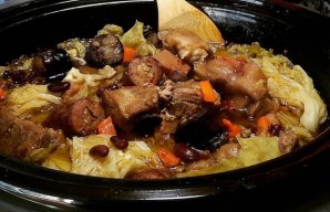 Portuguese Crock Pot Bean Stew