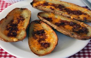 Crispy Portuguese Potato Skins with Linguiça Recipe