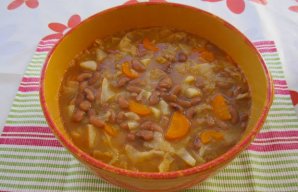 Traditional Portuguese Alentejo Bean Soup 