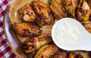 Portuguese Style Chicken Wings with Dip Recipe