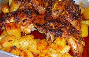 Portuguese Roasted Chicken with Chouriço