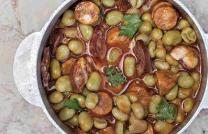 Delicious Portuguese Green Fava Beans Stew Recipe