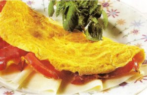 Portuguese Yum Ham and Cheese Omelette Recipe