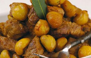 Very Flavorful Portuguese Pork with Chestnuts Recipe