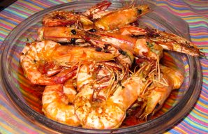 Portuguese Fried Shrimp with Beer