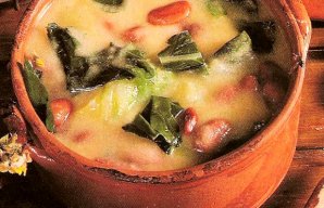 Portuguese Cornmeal and Collard Greens Soup Recipe