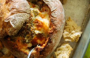 Tasty Portuguese Stuffed Bread with Shrimp Recipe