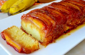 Portuguese Banana Caramelized Cake