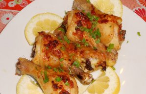 Amazing Chicken Legs with Butter and Garlic Recipe