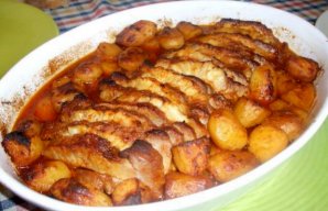 Portuguese Pork Loin with Pineapple