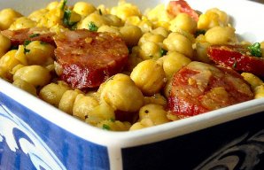 Portuguese Chickpeas with Chouriço