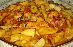 Portuguese Roasted Chicken & Potatoes