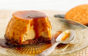 Portuguese Flan with Maria Biscuits