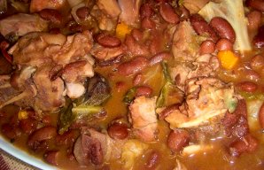 Portuguese Transmontana Bean Stew