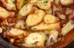 Portuguese Roasted Octopus with Garlic Sauce