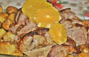 Tender Portuguese Pork Loin with Orange Recipe