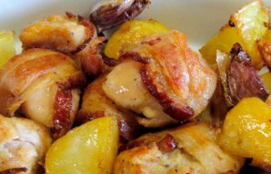 Delicious Roasted Chicken with Bacon and Beer Recipe