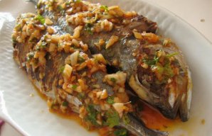 Portuguese Grilled Mackerel with Garlic Sauce