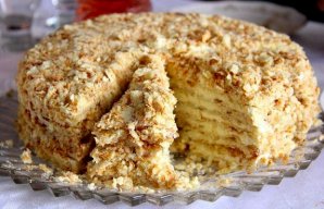 Portuguese Creamy Maria Biscuits Cake Recipe