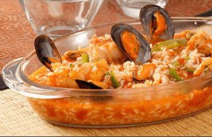 Portuguese Monk-Fish Rice with Mussels