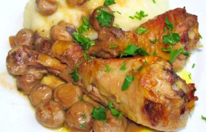 Roasted Chicken with Mushrooms