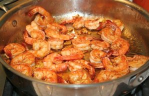 Portuguese Fried Garlic Shrimp