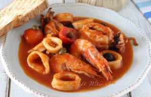 Portuguese Stewed Squid with Shrimp