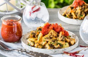 Spanish Mushrooms and Patatas Bravas Recipe