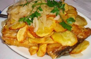 Portuguese Bacalhau (Cod) à Minhota