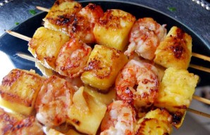 Grilled Shrimp & Pineapple Skewers