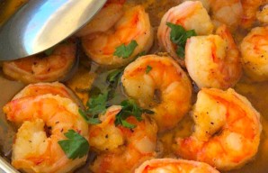 Yum Portuguese Garlic and Coriander Shrimp