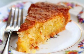 Delectable Portuguese Moist Coconut Tart