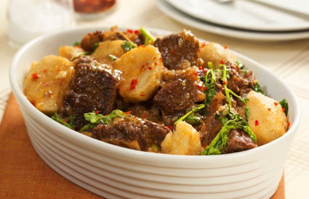 Portuguese Style Beef and Yam Stew