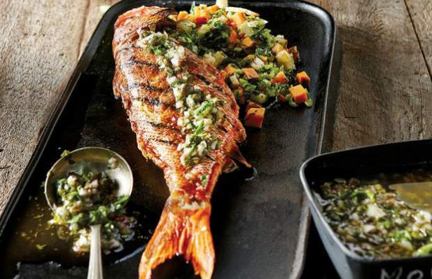 Portuguese Grilled Red Snapper