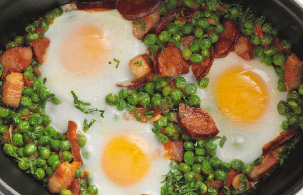 Portuguese Green Peas with Chouriço