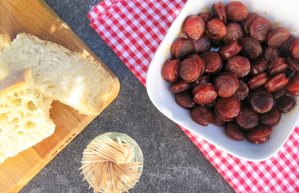 Portuguese Linguiça Sausage Snack