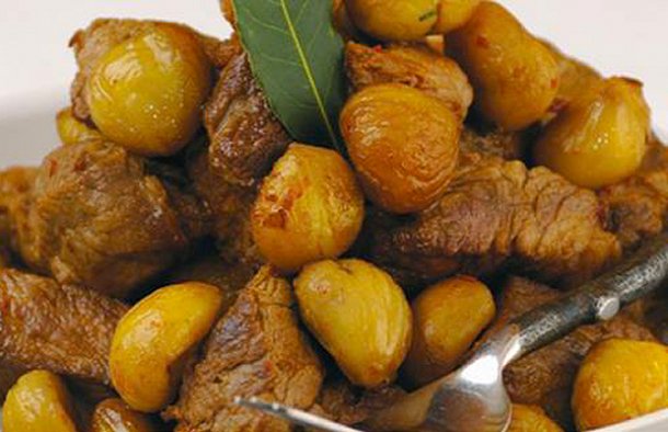 Portuguese Pork with Chestnuts