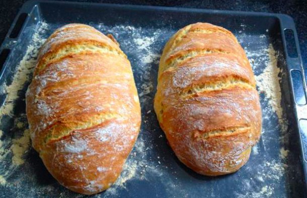 Portuguese Crusty Homemade Bread