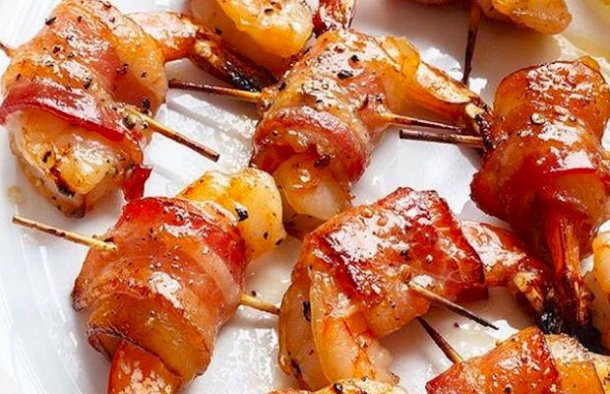 Shrimp with Bacon Appetizers 