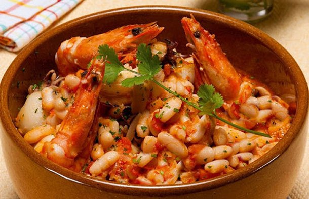 Portuguese Seafood Beans