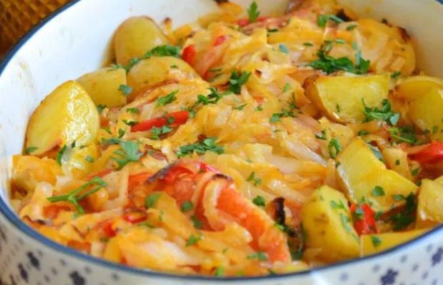 Portuguese Red Fish with Onions