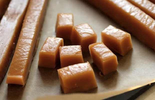 Homemade Chewy Caramel Candy